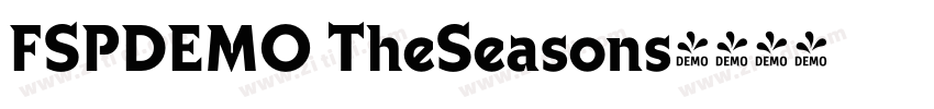 FSPDEMO TheSeasons字体转换 FSPDEMO TheSeasons字体转换